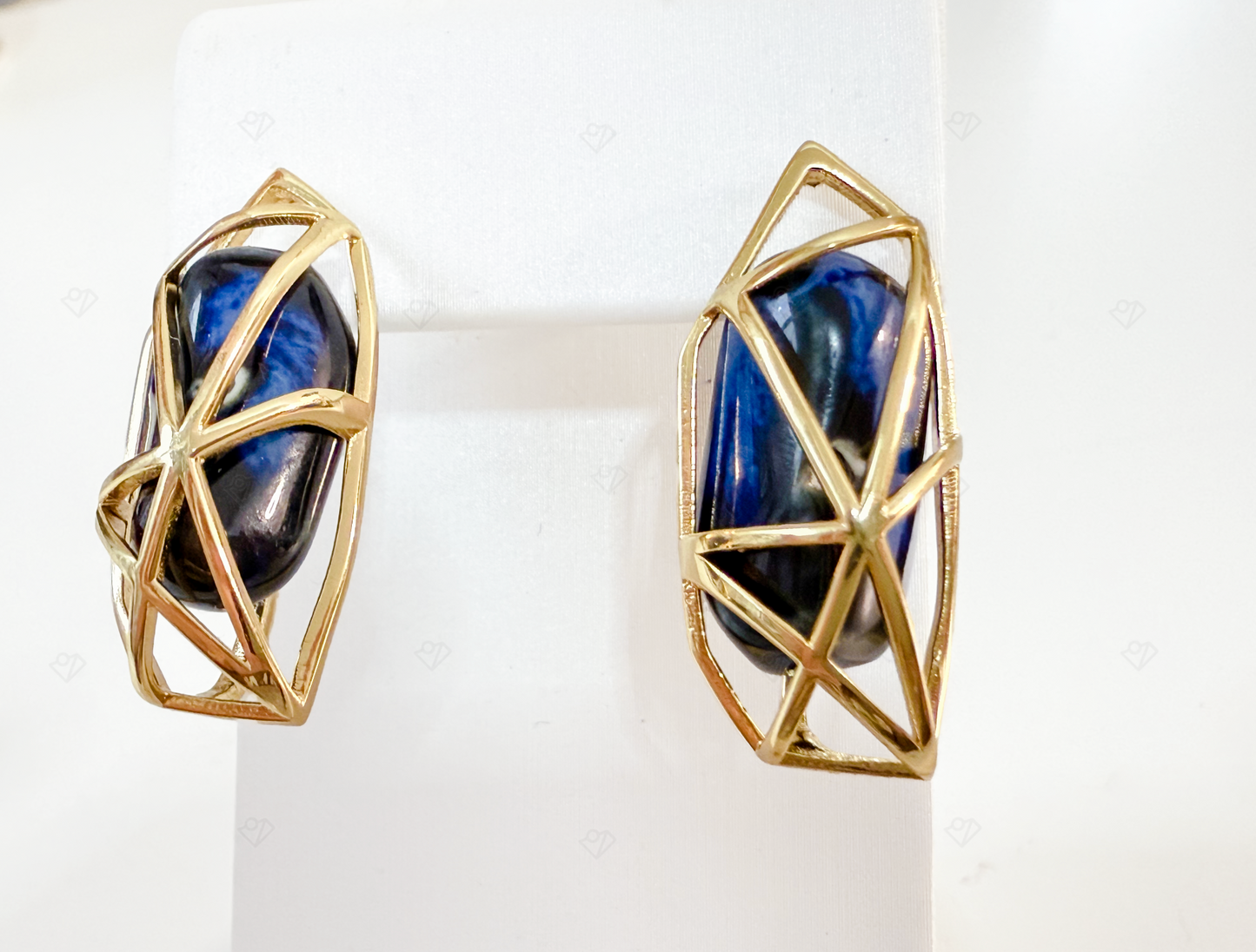 ARTFRAME Geometric - framed Earring with Enclosed Ceramic