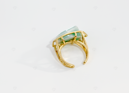 ORIGIN Geometric - inspired Ring with Authentic Ceramic