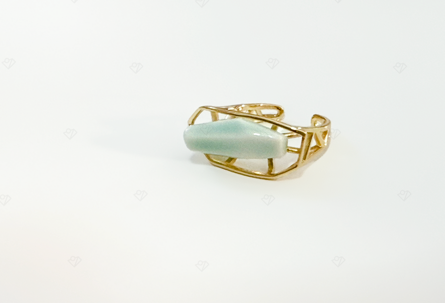 ORIGIN Geometric - inspired Ring with Authentic Ceramic