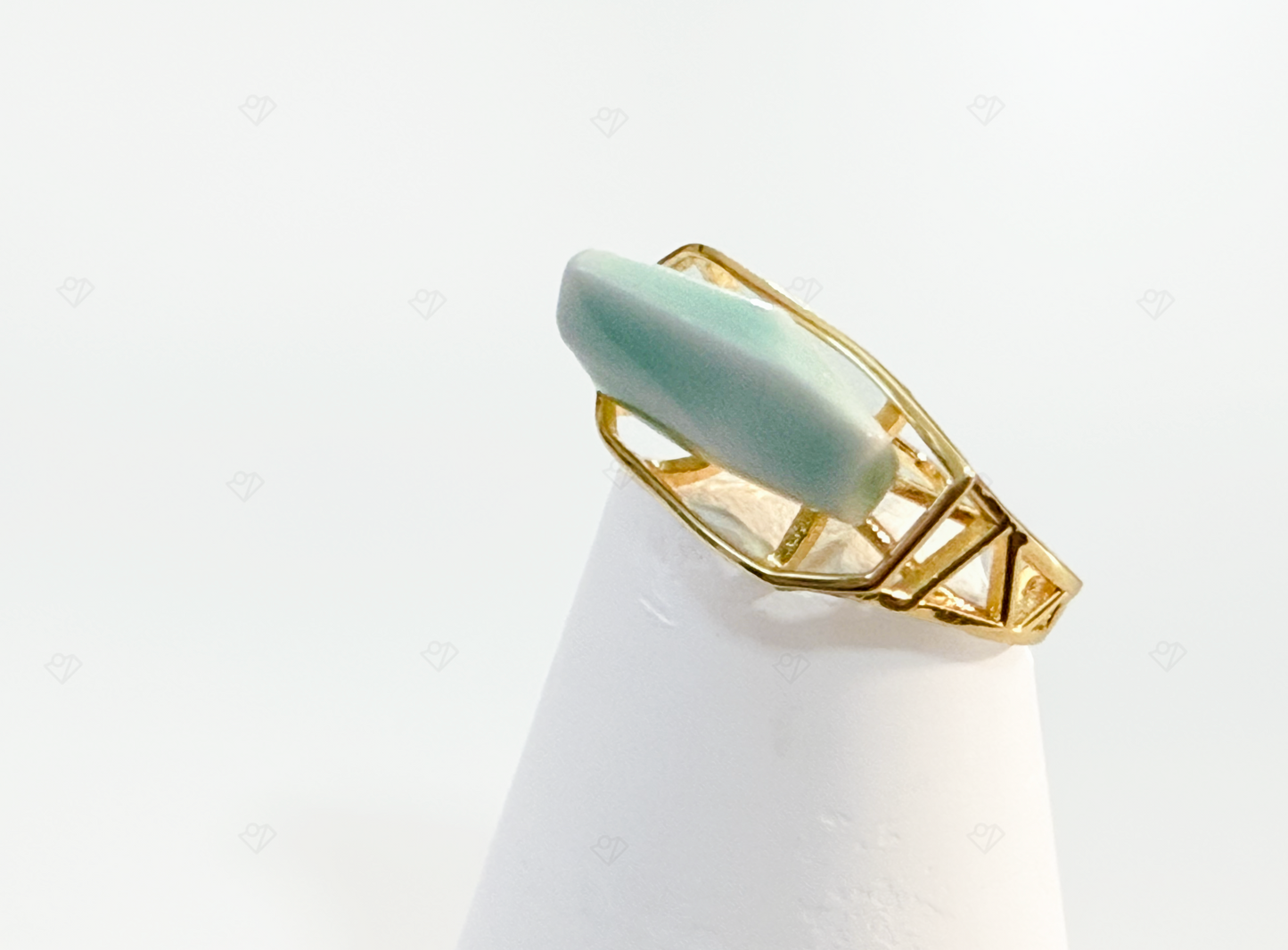 ORIGIN Geometric - inspired Ring with Authentic Ceramic