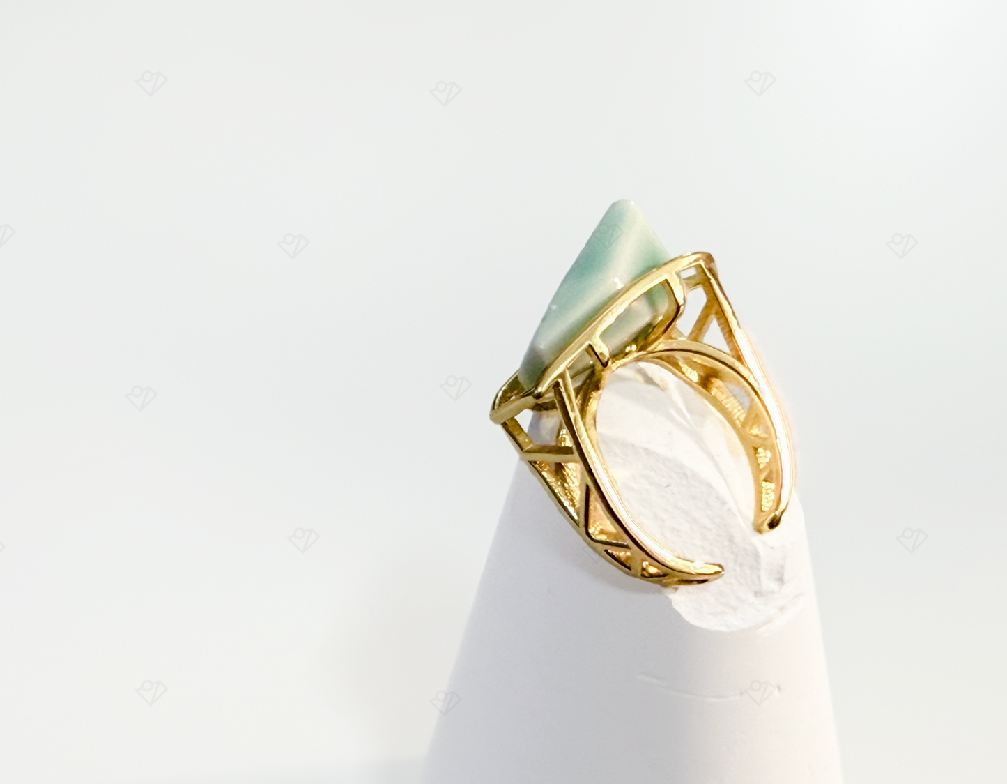 ORIGIN Geometric - inspired Ring with Authentic Ceramic
